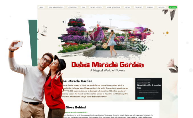 Dubaimiraclegarden Website